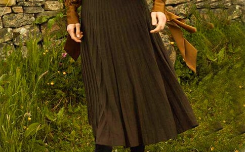 中班教案《画裙子》